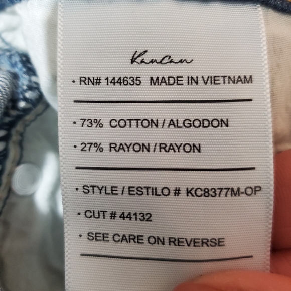 Kan Can Distressed Cut Off Frayed Hem Denim Jean Shorts. Nwot - Picture 5 of 13